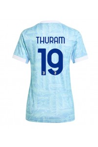 Juventus Khephren Thuram #19 Fotballdrakt Borte Klær Dame 2025-26 Korte ermer